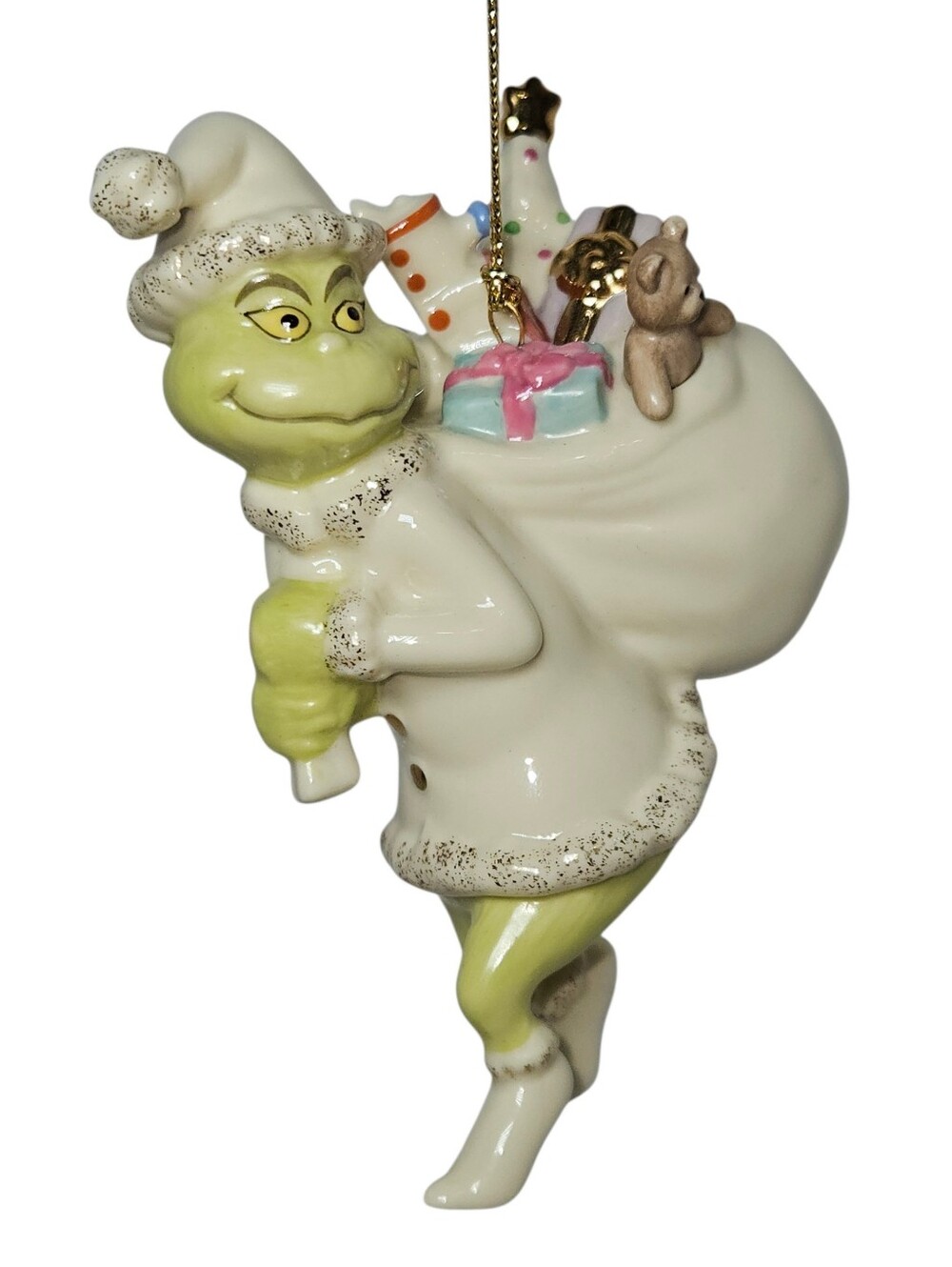 Lenox Dr. Seuss "Old Grinchy Claus" Christmas Ornament 2005 Mint Condition